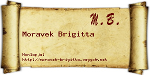 Moravek Brigitta névjegykártya